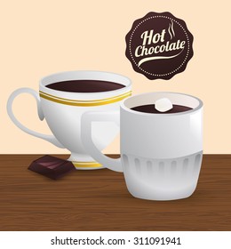 Chocolate digital design, vector illustration 10 eps graphic