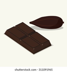 Chocolate digital design, vector illustration 10 eps graphic