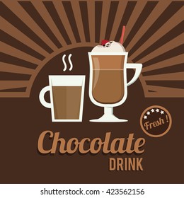 Chocolate digital design, vector illustration