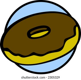 donut de chocolate