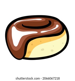 Chocolate Donut Clip art illustration vector isolated
