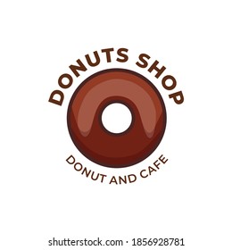 Chocolate Donut Logo Template Design Vector, Emblem, Design Concept, Creative Symbol
