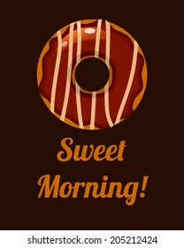 chocolate donut poster