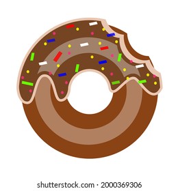 chocolate donut with sprinkles doughnut