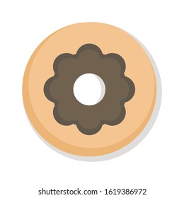 chocolate donuts vector  - illustration
