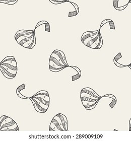 chocolate doodle seamless pattern background