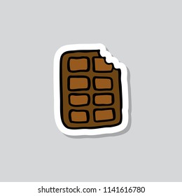 chocolate doodle sticker icon