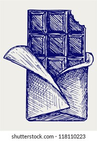Chocolate. Doodle style