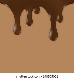 Chocolate Drips. Abstract Background. Vector Illustration