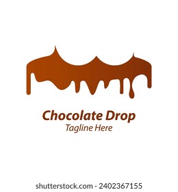 Chocolate Drop Logo Design template.