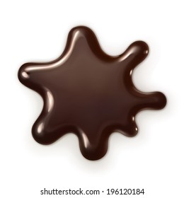 Chocolate drop, vector illustration