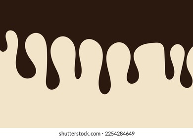 Chocolate drops background. Vector illustration.