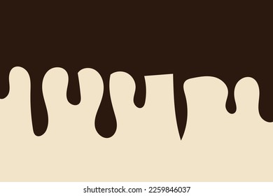 Chocolate drops background. Vector illustration.