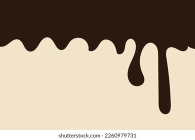 Chocolate drops background. Vector illustration.