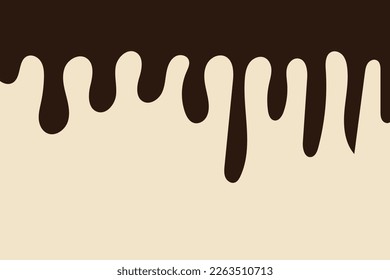 Chocolate drops background. Vector illustration.
