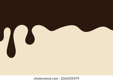 Chocolate drops background. Vector illustration.