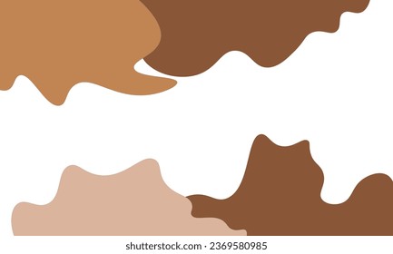 gotas de chocolate sobre fondo blanco