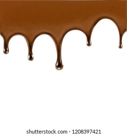 chocolate drops splatter 3d illustration vector