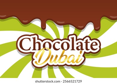 Chocolate Dubai background Abstract chocolate cream sunbeams design vector