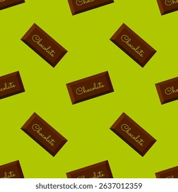 Chocolate Dubai bar, pattern, wrapper, pistachio background with chocolate bars.