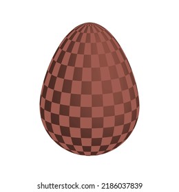 Chocolate Easter eggs. Vector illustration.