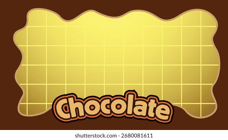 modelo de efeito de texto editável de chocolate