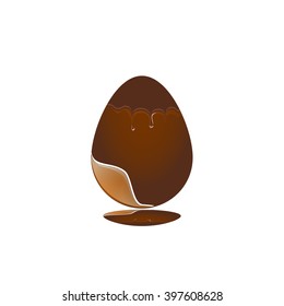 Chocolate egg, Happy Easter, Easter egg