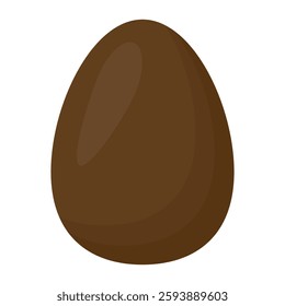 Chocolate egg illustration for easter