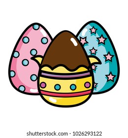 chocolate eggs easter decorations design