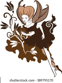 Chocolate Fairy vector illustartion