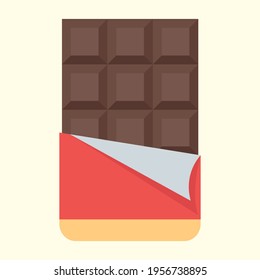 chocolate flat icon illustration vector graphic