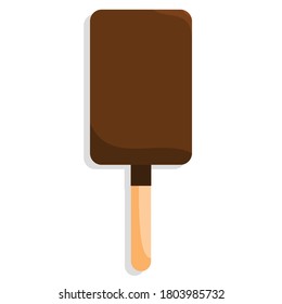 helado con sabor a chocolate, fresco