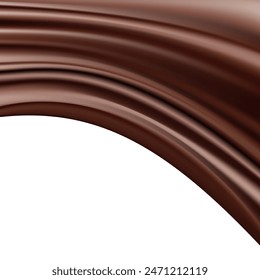 chocolate flowing background vector illustration