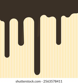 Chocolate flows smoothly over ice cream cones, crafting an endless dessert-themed pattern of sweet indulgence.