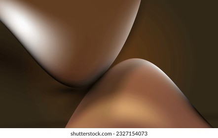 Chocolate fluid splash vector texture. Cocoa brown cream sweet food delicious background.