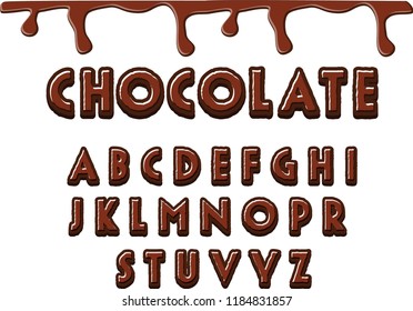 chocolate font design