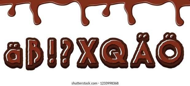 chocolate font design