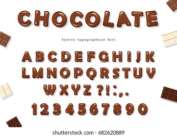 Chocolate Font の画像 写真素材 ベクター画像 Shutterstock