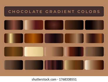 Chocolate Gradient Colors for design in Ai