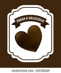 chocolate graphic design , vector illustration
