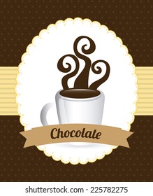 chocolate graphic design , vector illustration