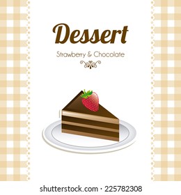 chocolate graphic design , vector illustration