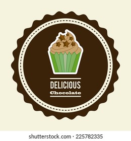 chocolate graphic design , vector illustration