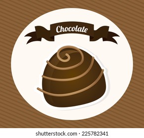 chocolate graphic design , vector illustration
