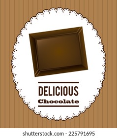 chocolate graphic design , vector illustration