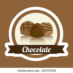 chocolate graphic design , vector illustration