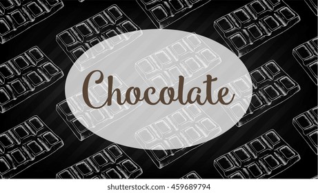 Chocolate hand drawn vector illustration