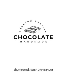 Chocolate Handmade Logo Vector Illustration Template Icon 