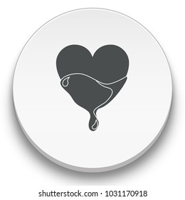 chocolate heart icon