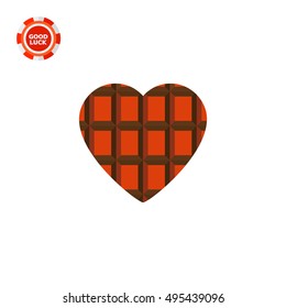 Chocolate Heart Icon